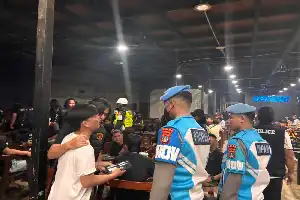 Cegah Gangguan Kamtibmas, TNI-Polri Gelar Patroli Gabungan di Tempat Hiburan Malam Bulungan