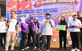 Dorong Gaya Hidup Sehat, Wakil Bupati Tangerang Ajak Masyarakat Rutin Berolahraga dan Donor Darah