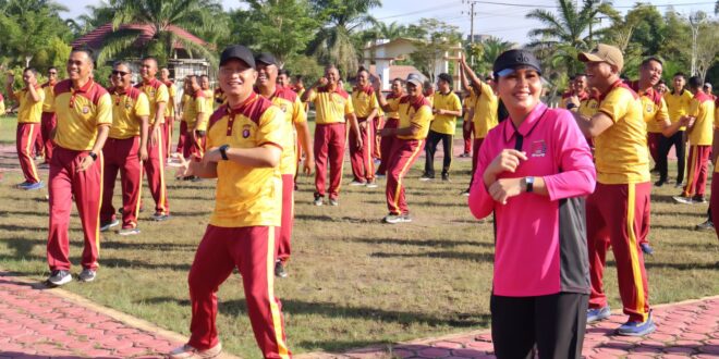 Polres Barito Selatan Gelar Jalan Sehat dan Lomba Internal Sambut HUT Bhayangkara ke-80