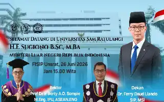 FISIP Unsrat Hadirkan Menlu Sugiono dalam Seminar Nasional Politik Luar Negeri