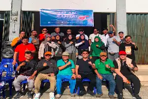 Pererat Silaturahmi, HMI dan KAHMI Bengkulu Gelar Aksi Sosial dan Jalan Sehat