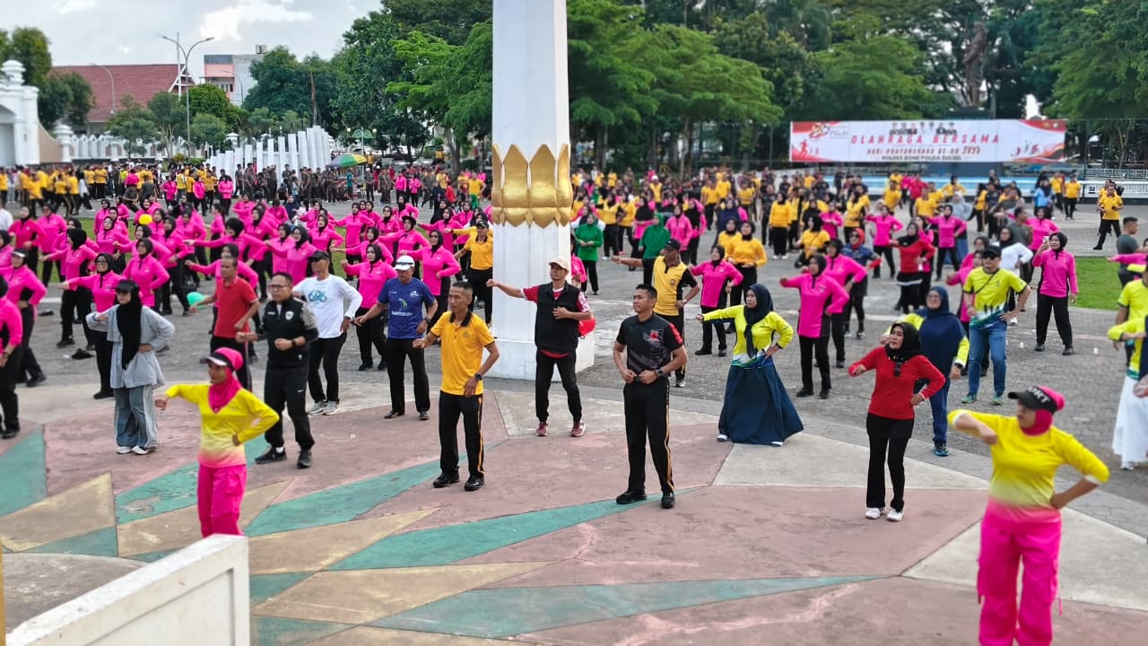 Sinergi Pemkab dan Polres Bone Semarakkan Peringatan Hari Bhayangkara ke-80