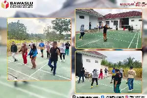 Perkuat Soliditas Kerja, Bawaslu Boalemo Gelar Olahraga Bersama Melalui Program 'Kamis Ceria'