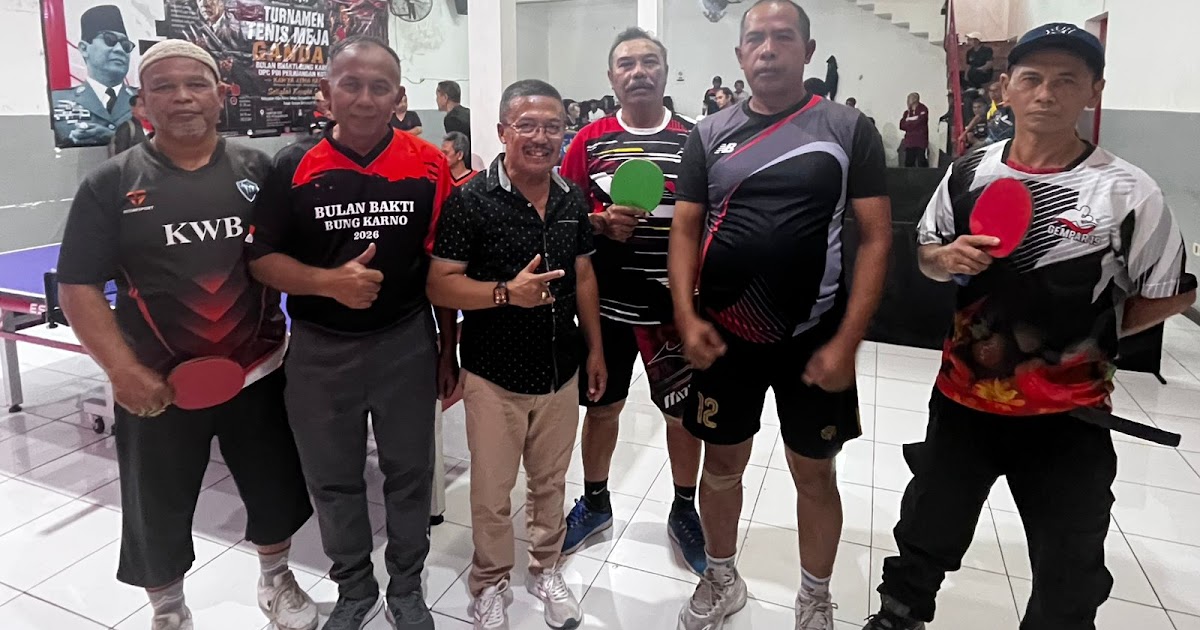 Wakil Ketua DPRD Kota Batu Dukung Turnamen Tenis Meja Ganda II dalam Rangkaian Bulan Bakti Bung Karno