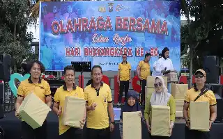 Sambut Hari Bhayangkara ke-80, Polres Batu Perkuat Kebersamaan Lewat Olahraga Bersama
