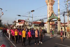 Ribuan Warga Kebumen Ramaikan Olahraga Bersama Polres dalam Rangkaian Peringatan Hari Bhayangkara ke-80