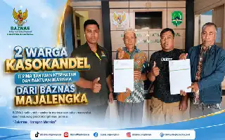 Dukung Kesejahteraan Warga, BAZNAS Majalengka Kucurkan Bantuan Pendidikan dan Kesehatan untuk Warga Kasokandel