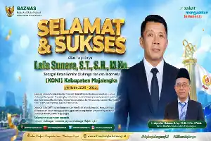 Lala Sunara Resmi Pimpin KONI Majalengka 2026-2030, BAZNAS Berharap Kebangkitan Prestasi Olahraga