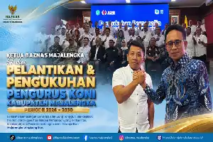 Pengurus KONI Majalengka 2026-2030 Resmi Dilantik, Bupati Tekankan Integritas dan Target Prestasi