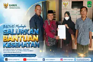 Ringankan Beban Warga, BAZNAS Majalengka Salurkan Bantuan Kesehatan di Leuwimunding