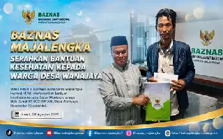 Peduli Kesejahteraan Warga, BAZNAS Majalengka Salurkan Bantuan Kesehatan di Kasokandel