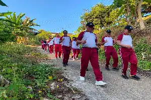 Tingkatkan Kesiapan Fisik Personel, Polda Sulbar Rutinkan Olahraga Bersama di Mamuju