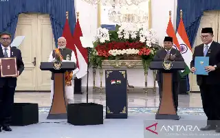 Perkuat Kemitraan Strategis, Indonesia dan India Teken 16 Kesepakatan Lintas Sektor