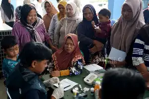 Deteksi Dini Penyakit, Ratusan Warga Koba Manfaatkan Layanan Kesehatan Gratis PT Timah
