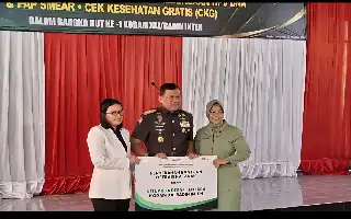 HUT Ke-1 Kodam XXI/Radin Inten, Pegadaian Lampung Kolaborasi Gelar Layanan Kesehatan Gratis