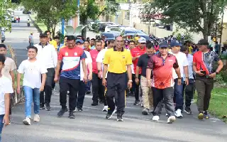 Polres Aceh Besar Rayakan Hari Bhayangkara ke-80 dengan Olahraga Bersama dan Beragam Hadiah Doorprize