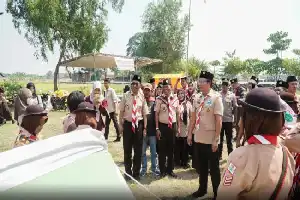 Jambore Ranting Balongpanggang: Wabup Gresik Dorong Pramuka Kuasai Teknologi Tanpa Kehilangan Karakter