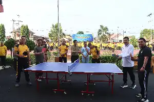 Pererat Sinergitas, Forkopimda dan TNI-Polri Muba Gelar Olahraga Bersama