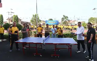 Pererat Sinergitas, Forkopimda dan TNI-Polri Muba Gelar Olahraga Bersama