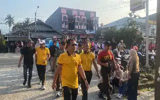 Polres Luwu Utara Gelar Pasar Murah dan Olahraga Bersama Sambut Hari Bhayangkara ke-80