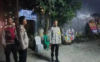 Pastikan Kondusif, Polsek Klari Kawal Perhelatan Hiburan Rakyat di Desa Duren
