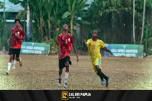 Tampil Perkasa, Tim Sepak Bola Nabire Gulung Deiyai 8-0 di GSI Papua Tengah 2026