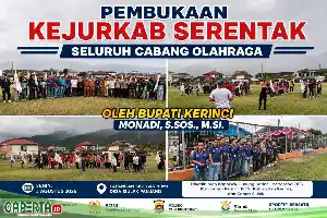 Jaring Bibit Atlet Berprestasi, Bupati Kerinci Buka Kejurkab Serentak 2026