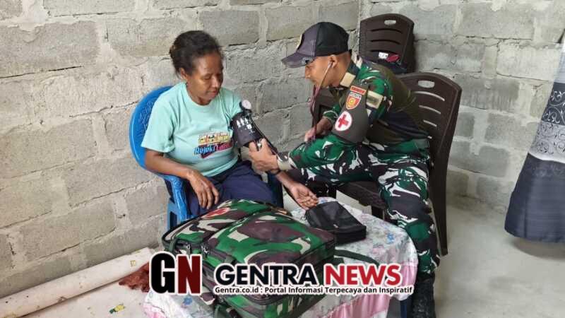 Wujud Nyata Pengabdian, Yonarmed 12 Kostrad Gelar Layanan Kesehatan Gratis di Perbatasan Malaka