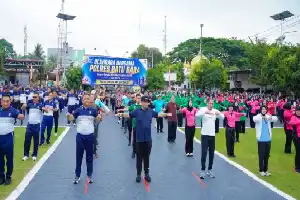 Bupati Batu Bara Dorong Kekompakan Forkopimda dalam Olahraga Bersama Hari Bhayangkara ke-80