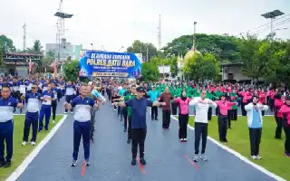 Bupati Batu Bara Dorong Kekompakan Forkopimda dalam Olahraga Bersama Hari Bhayangkara ke-80