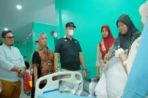 Tinjau RSUD H. OK Arya Zulkarnain, Bupati Baharuddin Minta Kualitas Layanan Kesehatan Ditingkatkan