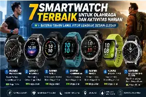 Rekomendasi Smartwatch Terbaik untuk Olahraga dan Harian dengan Daya Tahan Baterai Superior