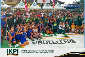 Rayakan Hari Jadi ke-61, IKPI Buleleng Wadahi Minat Olahraga Pemuda Lewat Turnamen Basket 3x3