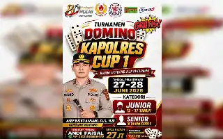 Kapolres Cup I Bontang Hadirkan Turnamen Domino Gratis Berhadiah Rp27 Juta