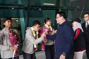 Sambut Kepulangan Timnas Panjat Tebing, Kemenpora Pastikan Dukungan Anggaran Menuju Olimpiade 2028