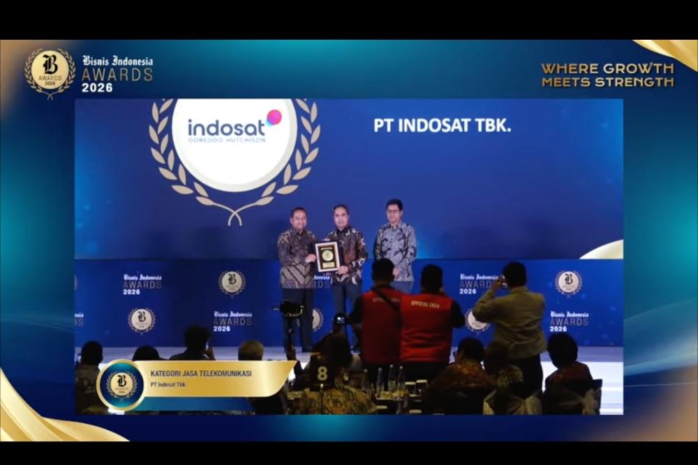 Kinerja Keuangan Ciamik, Indosat Dinobatkan Jadi Emiten Terbaik di Ajang Bisnis Indonesia Awards 2026