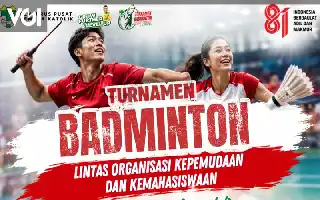 Pererat Silaturahmi Pemuda, Turnamen Bulu Tangkis Antarorganisasi Digelar Gratis di Kemenpora