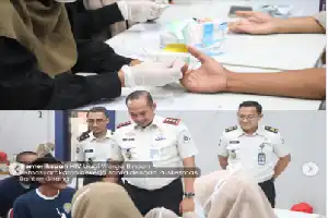 Lapas Serang Gandeng Puskesmas Banten Girang Gelar Pemeriksaan HIV bagi 200 Warga Binaan