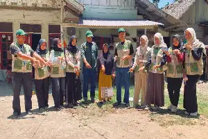 Cegah Genangan dan Kelola Sampah, Mahasiswa KKN Unimal Terapkan Teknologi Biopori di Aceh Utara