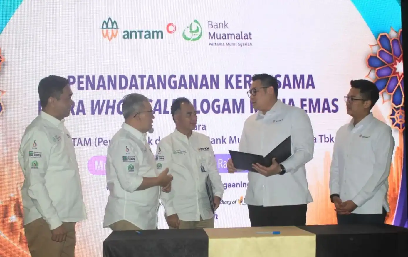 Perkuat Investasi Syariah, Bank Muamalat dan ANTAM Perluas Distribusi Logam Mulia