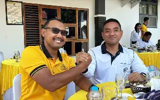 Perkokoh Sinergitas, Polres Tegal Kota dan Lanal Tegal Gelar Olahraga Bersama