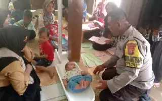 Sinergi Bhabinkamtibmas Ngestiharjo dalam Upaya Pencegahan Stunting dan Pemeliharaan Kamtibmas