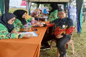 Rayakan Panen Raya, Petani Mitra Adhyaksa Gelar Pemeriksaan Kesehatan Gratis di Pasir Sakti