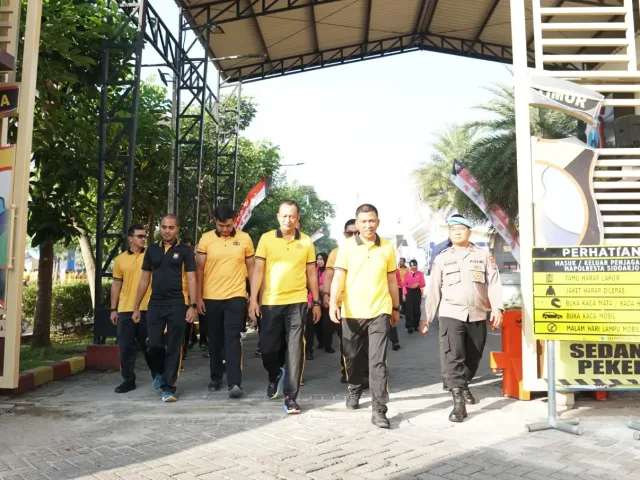 Polresta Sidoarjo Perkuat Kekompakan Personel Jelang Hari Bhayangkara ke-80