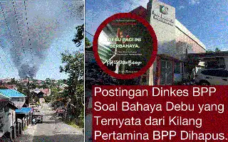 Dinas Kesehatan Balikpapan Hapus Peringatan Bahaya Debu dari Media Sosial, Warga Keluhkan Gangguan Pernapasan
