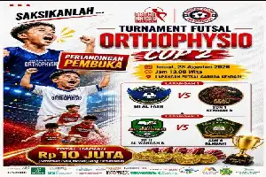 Cetak Atlet Muda Sehat, Turnamen Futsal Orthophysio Cup 2 Resmi Digelar di Kendari