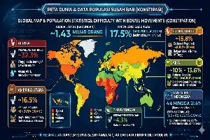 Krisis Sembelit Global: Lebih dari 1,4 Miliar Penduduk Bumi Berjuang dengan Masalah Pencernaan