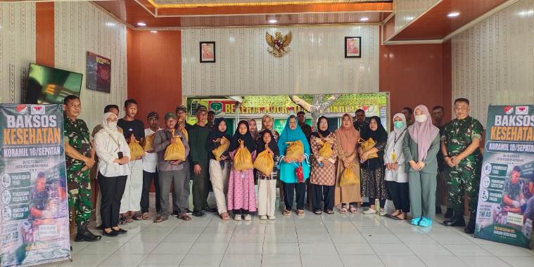 Perkuat Kemanunggalan, Koramil 10/Sepatan Gelar Bakti Sosial Kesehatan untuk Warga