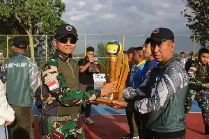 Pererat Sinergi TNI-Rakyat, Yonarhanud 2 Kostrad Helat Turnamen Voli Dansatgas Cup 2026