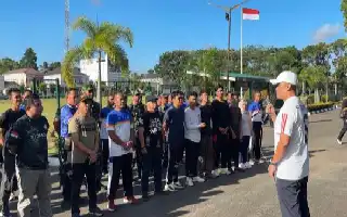 Kodim 1009/Tanah Laut Pererat Silaturahmi dengan Masyarakat Lewat Olahraga Bersama Lintas Elemen